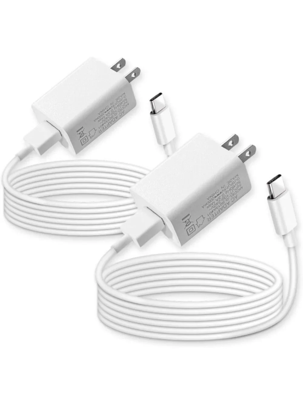 10FT USB C Power Cable 2-Pack for Security Cameras, Chargers & Accessories